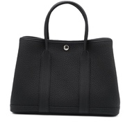 Hermès Black Negonda Garden Party 30 TPM Palladium Hardware, 2023