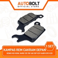 Front Disc Brake Pads Genio K0J K0JN, Vario 125 150 160 eSP K2V K60R K59J K2S Canvas Dispad Disped P