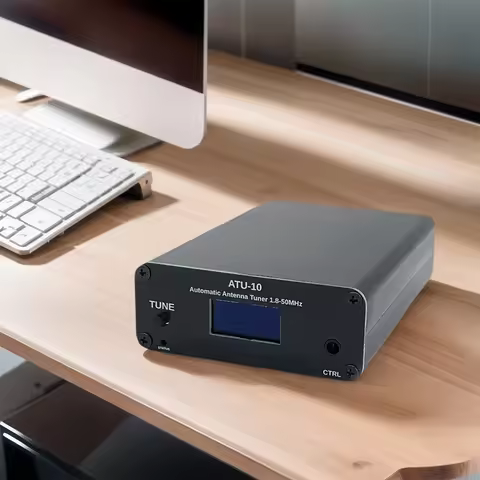 ATU-10 ATU10 Automatic Antenna Tuner 1.8-50MHz Antenna Automatic Tuner 0.91 Inch OLED Display