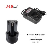 JLD Charger Baterai Makita Fast Charger Lithium Bor 12V-21V Adaptor bor Cas Baterai Cordless Impact 
