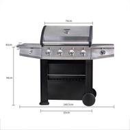 (2024) 🚛 FREE DELIVERY | 5-Burner Gas BBQ, Grill, Barbecue || 石油氣, 戶外, 燒烤, 爐頭, 燃氣燒烤爐