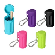 Mini Portable Ashtray Candy Color Durable Pocket ABS Material Ashtray with Keychain