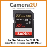SanDisk Extreme Pro 32GB SD SDXC UHS-I Memory Card (100MB/s)