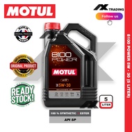 MOTUL 8100 Power 5W30 100% Synthetic Ester SP Performance Engine Oil 5L