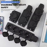 Outdoor Waterproof Electrical Socket IP54 EU Socket Type with Cover