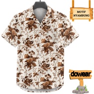 KEMEJA Dowear Shirt Shirt S-5XL Modern Men's and Women's Motif Oversize 924 ALAMANDA FLOWERS