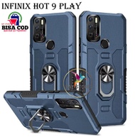 INFINIX HOT 9 PLAY CASE ROBOT HIT EYE RING CASING HP ROBOT UNTUK INFINIX HOT 9 PLAY