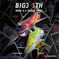 361 Degrees BIG3 5.0 Quick Pro Sepatu Basket Profesional ด่วนสำหรับผู้ชาย สวมใส่กันลื่นระบายอากาศได้