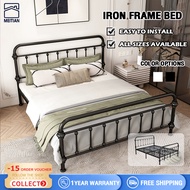 MEITIAN Bed Frame Metal Iron Bed Frame Detachable Stainless Steel Bed Double Bed