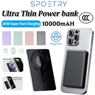 3C 10000 mAh Power Bank Magnetic Wireless Super Fast Charging Power Bank with Cable for ip16