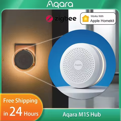 Newest Aqara Smart Hub M1S Gateway Wireless Zigbee 3.0 Wifi RGB LED Night Light Smart Home Bridge Fo