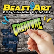 A44 CREATURE / STICKER BEAST ART