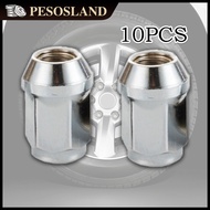 10Pcs Hex Lug Nuts Stainless Steel Wheel Lug Nuts M12x1.25 Tire Nut For Car Wheel