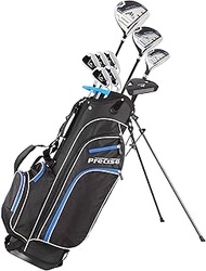 Precise M3 Men's Right-Handed Complete Golf Club Set | Package Includes: 460CC Driver, 3 Wood, 21* H