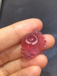 緬甸天然碧璽小海螺 36.6ct 天然無優化無注膠 老大一顆227