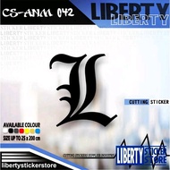 Death Note Light Logo Cutting Sticker | Death Note Light Logocutting stiker