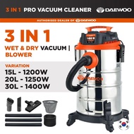 Daewoo Pro Vacuum Cleaner Series | Wet & Dry Vacuum Cleaner | 15L / 20L / 30L