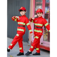 Costume Kids Cosplay Fireman Firefighter Clothes For Kids Girls Boys Gift Fireman