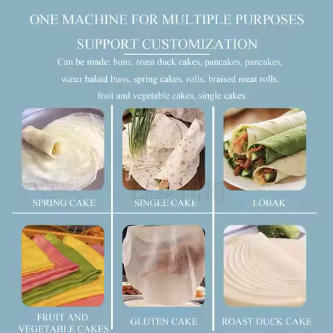 Automatic Pneumatic Tortilla Pizza-Former Pancake Bread Pizza Crust Base Dough Pita Press Presser Fo