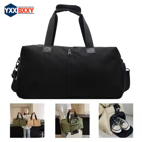 1PCS Compact Sports Gym Bag for Women and Man, Duffle Bag with Wet Pocket & Shoes Compartment, Perso