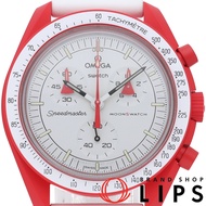 นาฬิกาข้อมือผู้ชาย Swatch Omega x Swatch Bioceramic MoonSwatch Mission to Mars รุ่น SO33R100 สีขาว ส