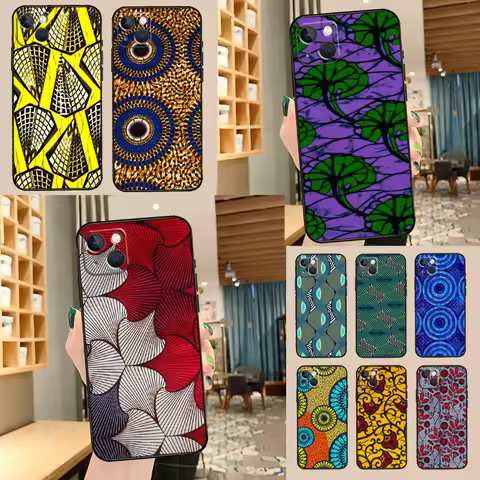 African Wax Pattern Fabric For Honor Magic 7 Lite 5 6 8 Pro Case For Honor 400 200 90 70 50 X8c X8b