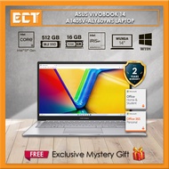Asus VivoBook 14 A1405V-ALY609 / 610WS Laptop (i5-13420H 4.6GHz,512GB SSD,16GB D4,Intel Iris Xe,14" 