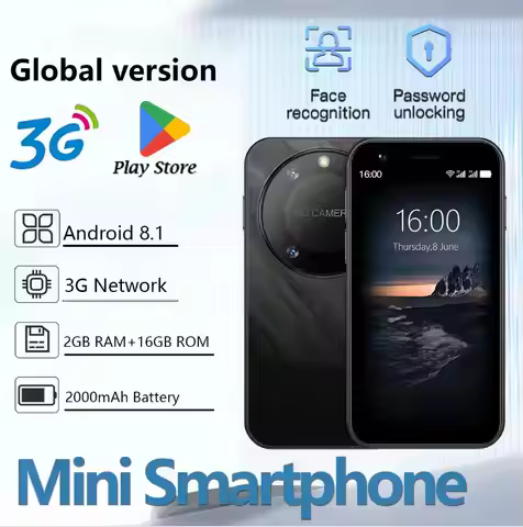 F8 Pro Max Mini Android Smartphone 2GB RAM 16GB ROM 2000mAh Google Play Store Dual SIM 3G Network