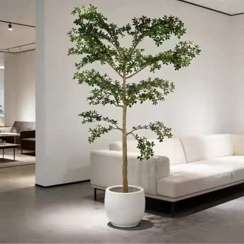 9 feet artificial black olive tree, furniture showroom decoration, realistic artificial shade olive 