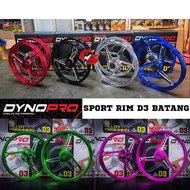 Dynopro Sport Rim D3 Enkei 3 Batang Y16ZR Y15ZR RSX RS150 LC135 4s 5s lc135 v8 Fi Y125 Y125ZR LAGEND