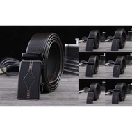 Men 's Leather Belt Automatic Model Rail Leather Men Belt Import