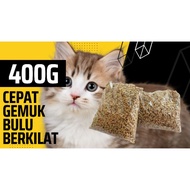 400gram High Protein Dry Cat Food with Milk , Makanan Kucing , Cepat Gemuk Bulu Bersinar Bekas Murah Tempat 10kg 1kg