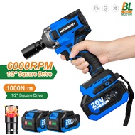 Brushless Electric Impact Wrench 1000N.m 3 Gears Efficient Cordless Car Wheel Wrench Driver Power Tools For Makita 18V Battery
