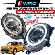 BMW Mini Cooper F55 F56 F57 2014 - 2021 RGB Dynamic Led Headlamp