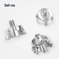 Selens นอตเข็ม 3/8 สแตนเลสขาตั้งกล้องกันลื่นสำหรับ Gitzo RRS BENRO SIRUI 3 ชิ้น 3/8 Stainless Ste