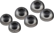 AZLA SednaEarfit MAX TWS 6 Earbud Tips for Wireless Headphones, Dark Gray (M/ML/L)