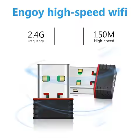 Mini WiFi Antenna USB WiFi Adapter USB2.0 WiFi Ethernet 150Mbps WiFi Dongle 802.11 N/g/ B Enchufe Wi