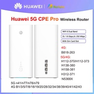 Huawei 5G CPE Pro WiFi Router H312-371 LTE Cat19 Gigabit CPE router B818-263 full band 4G 5G WiFi 6 Wireless modem 5G