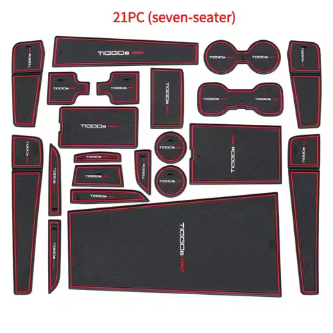 1SET Silicone Anti-Slip Gate Slot Mat Rubber Coaster Interior Accessorie Car Sticker Styling For CHE