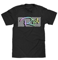 Men's Riot Shirt - Retro 90s Checkered Graphic T-Shirt