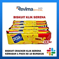 SERENA KLIK CRACKERS Biscuit Bread 24g 1 Pack of 10 Packets