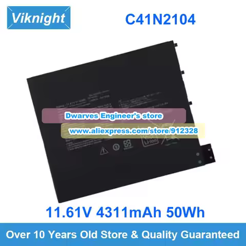 Genuine C41N2104 Battery 11.61V 4311mAh 50Wh for Asus VIVOBOOK 13 SLATE OLED T3300KA-DS92T-CA Laptop