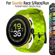 Football Pattern Silicone Strap For Suunto Race S/Race/Run SmartWatch Sport Band Bracelet for suunto
