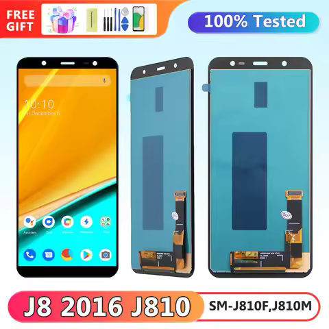TFT J810 Display Screen, for Samsung Galaxy J8 J810 J810F J810G Lcd Display + Digital Touch Screen A