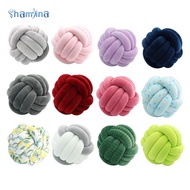 [Shamjina] Knotted Pillows Plush Pillow Couch Cushions Stuffed Pillow Thick Handmade Knot Pillow Bal