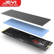 JEYI M.2 SSD Heatsink, Aluminum PS5 Radiator Solid State Drives Cooler Silicone Thermal Pad For N80 NVME NGFF M2 2280 PCI-E SSD Pure Aluminum Cooling Thermal Pad