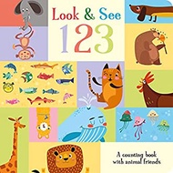 Look &amp; See 123 (Animal Friends Concept Board Books) -- Board bookสั่งเลย!! หนังสือภาษาอังกฤษมือ1 (New)