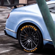 ₪♠GOODYEAR Car Stickers tire sticker 3D PVC Letterings White Car Universal Tuning Decals Letter Stri