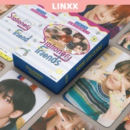 LINXX 55Pcs TXT DECO KIT Album LOMO Cards Kpop Boy Group Fan Collectibles Photocards Postcards Merch