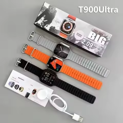 Wholesale T900 Ultra Smart Watch Men 49mm Series 9 AMOLED Screen NFC Compass Waterproof For Apple Wa